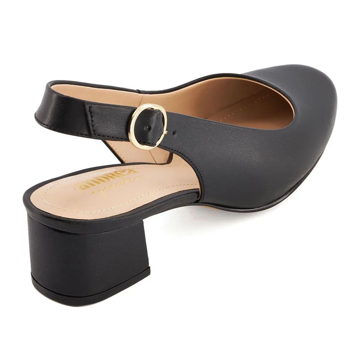 Andrea Heeled Slingback Flats 73995