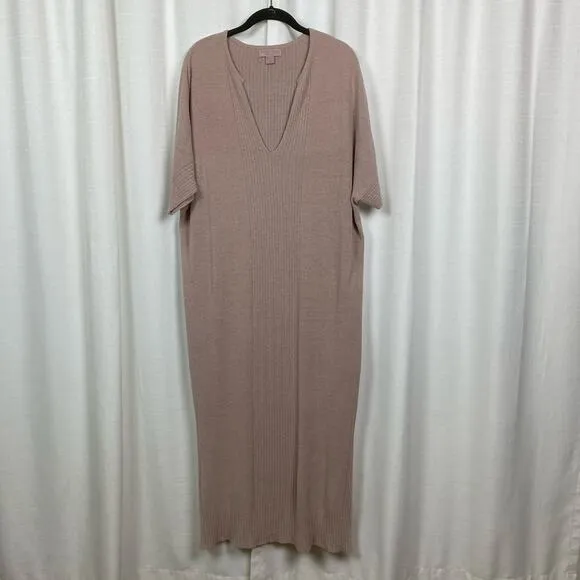 Barefoot Dreams Pink Cozychic Ultra Lite Pullover Caftan Sz.OS