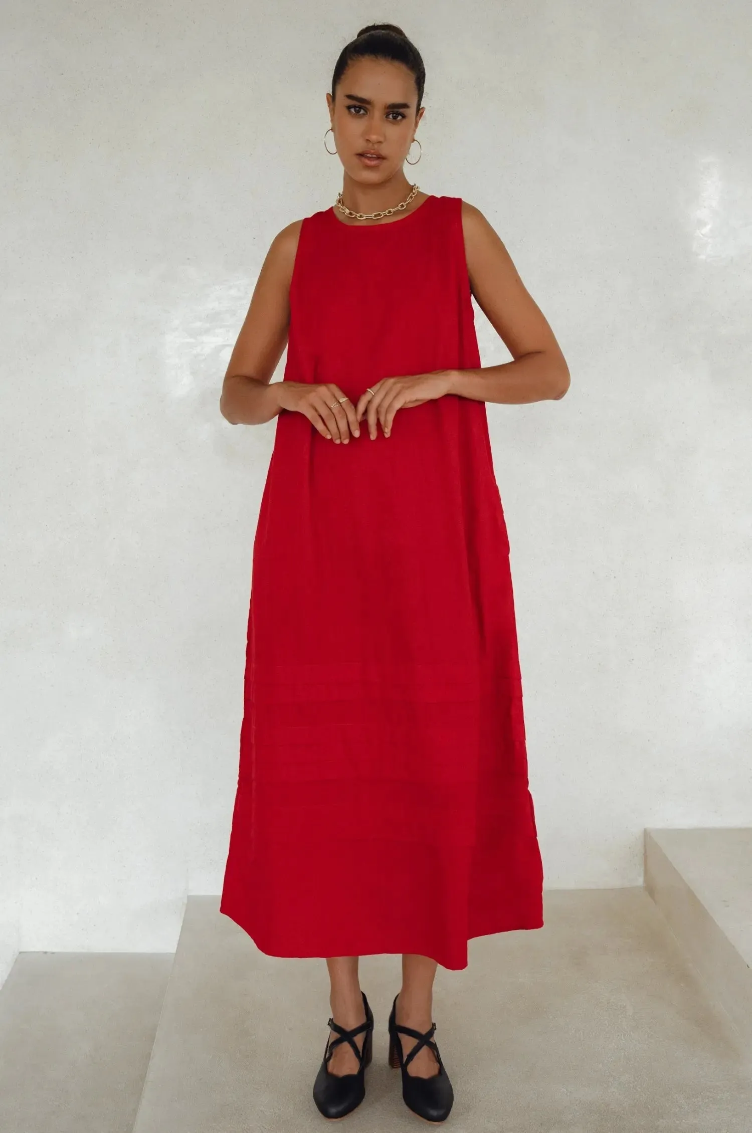Beloved Cara Slip on Cotton Maxi Dress by Bali ELF