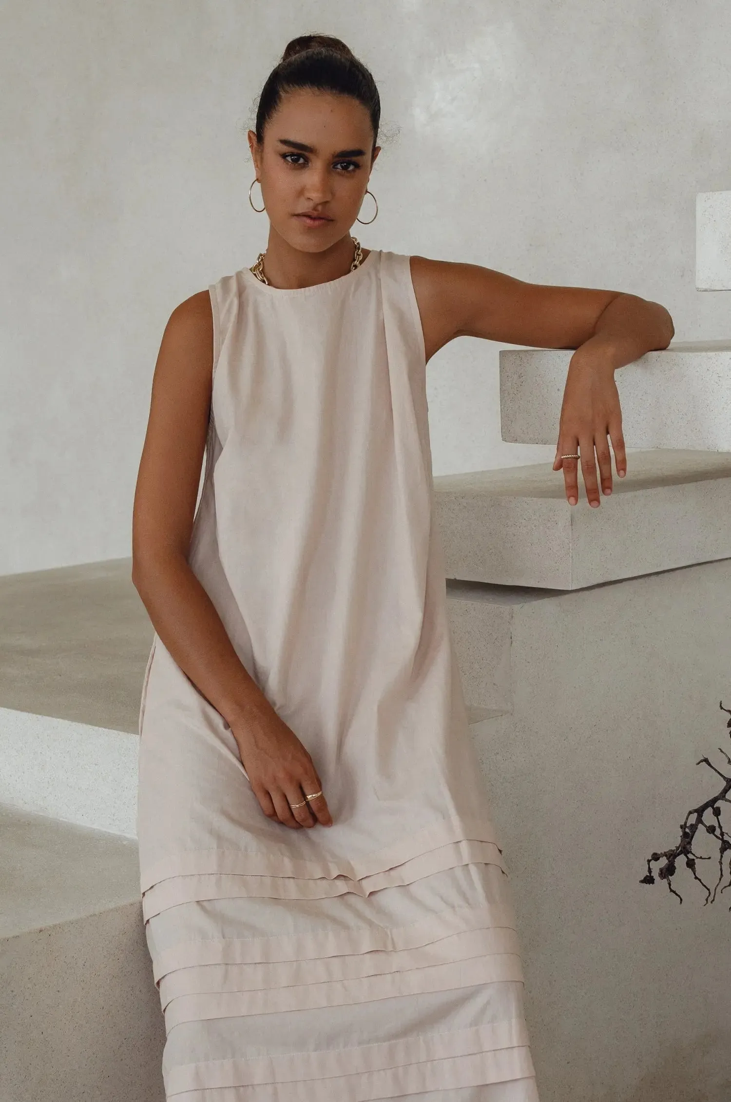 Beloved Cara Slip on Cotton Maxi Dress by Bali ELF