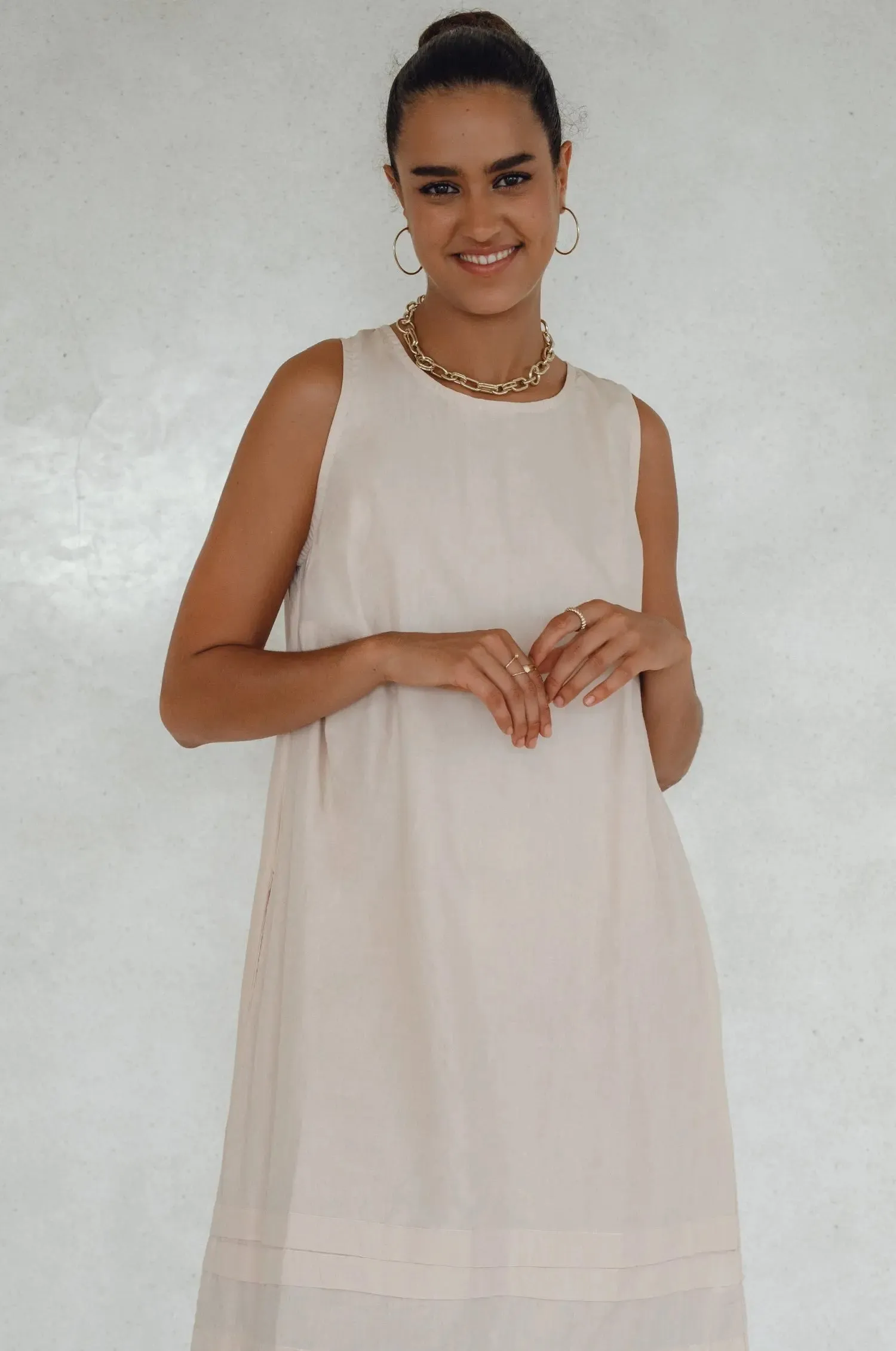 Beloved Cara Slip on Cotton Maxi Dress by Bali ELF