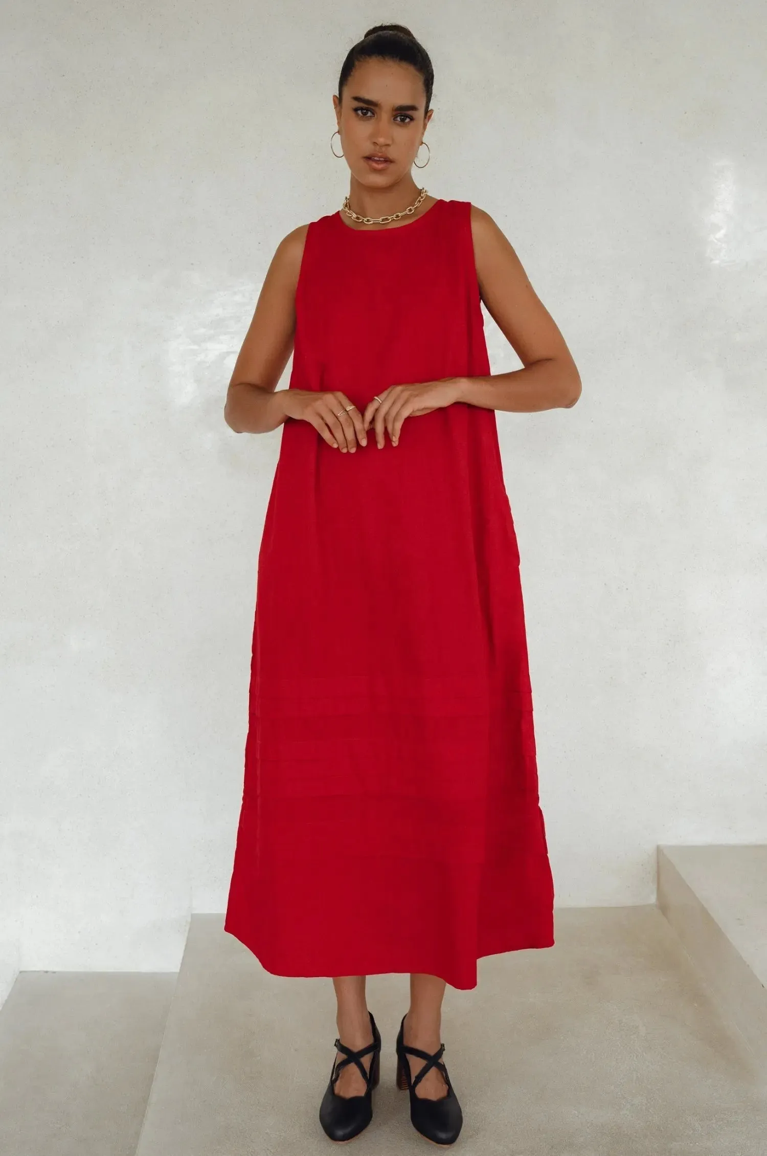 Beloved Cara Slip on Cotton Maxi Dress by Bali ELF