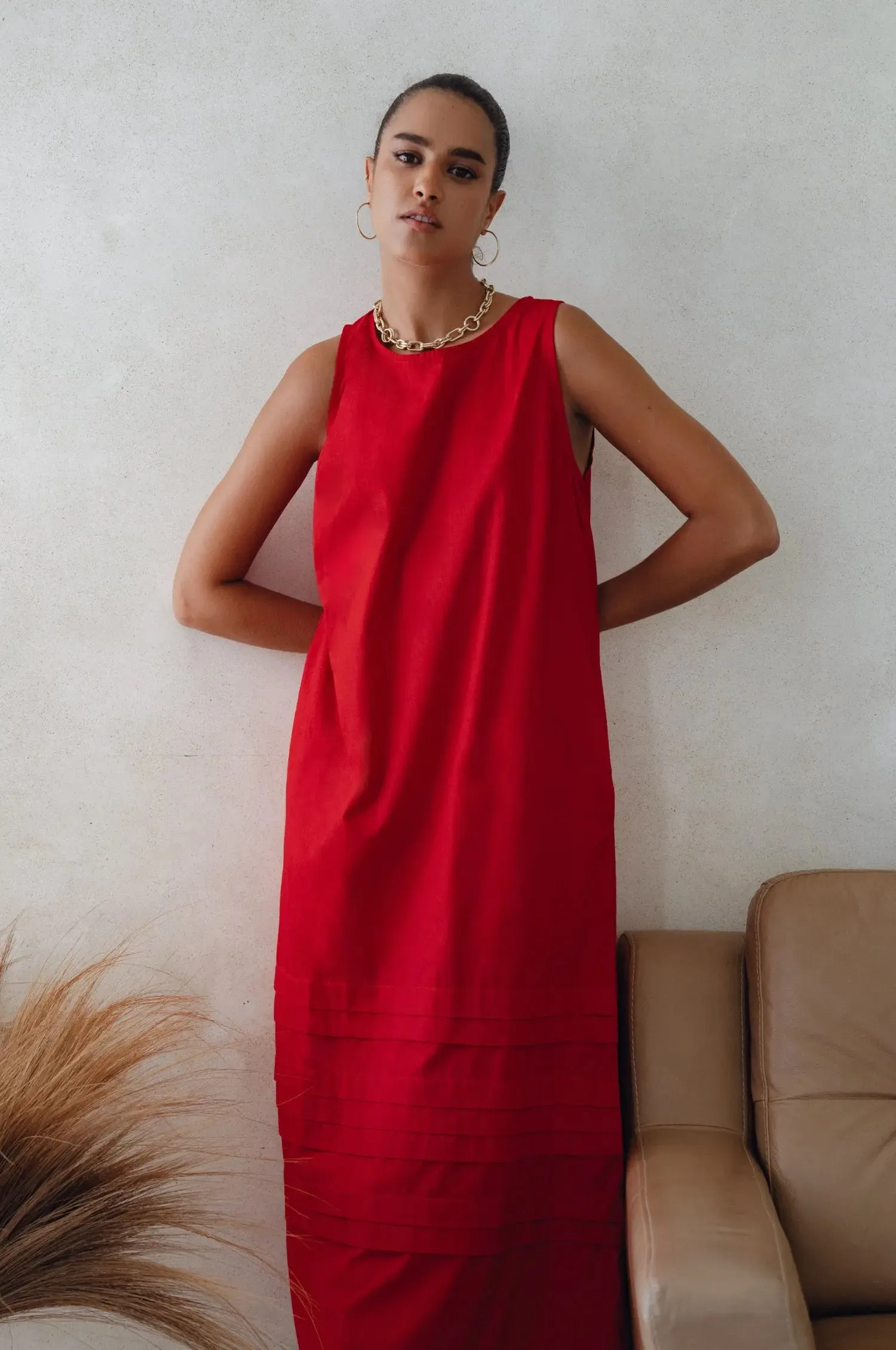 Beloved Cara Slip on Cotton Maxi Dress by Bali ELF