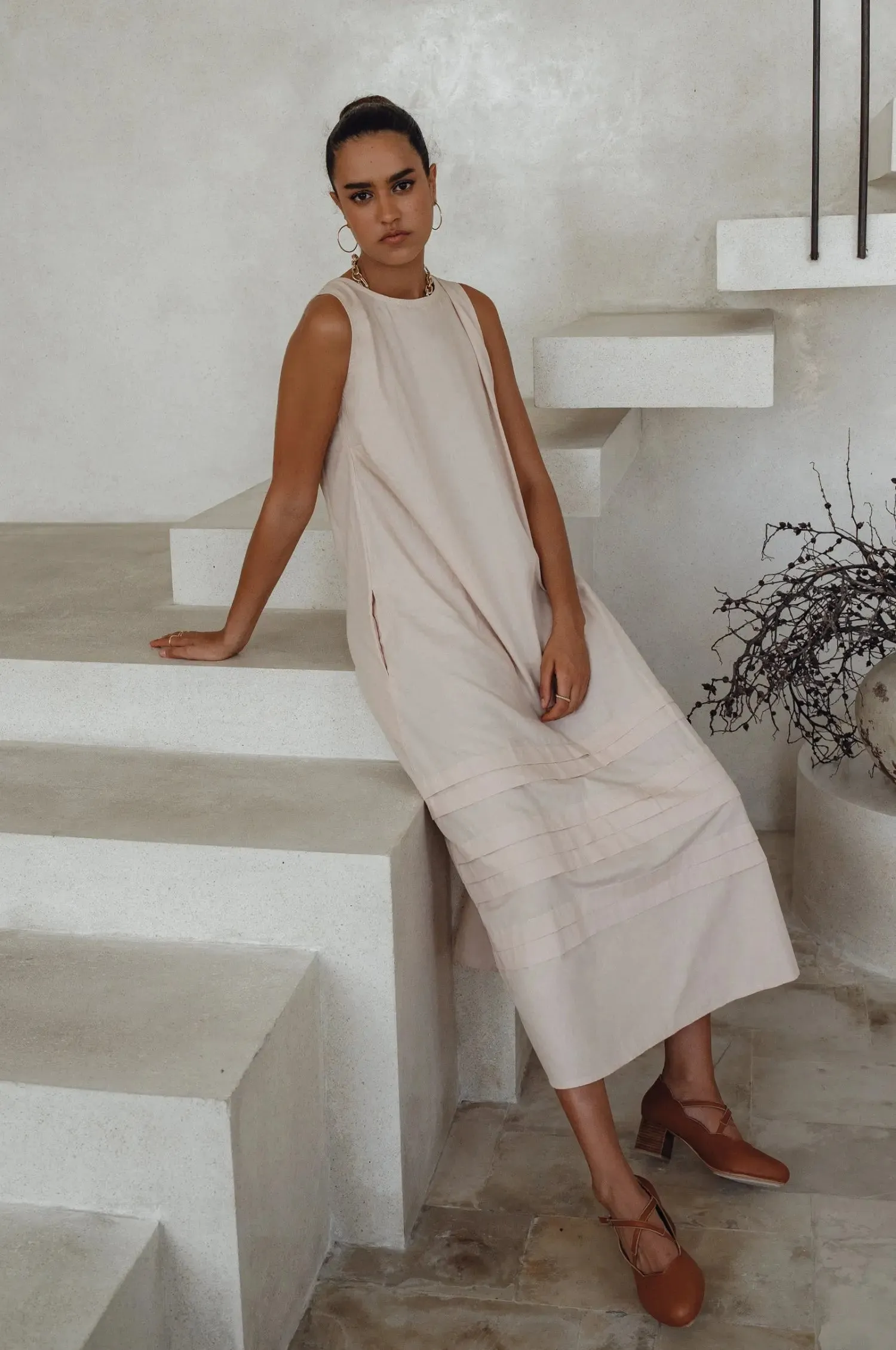 Beloved Cara Slip on Cotton Maxi Dress by Bali ELF