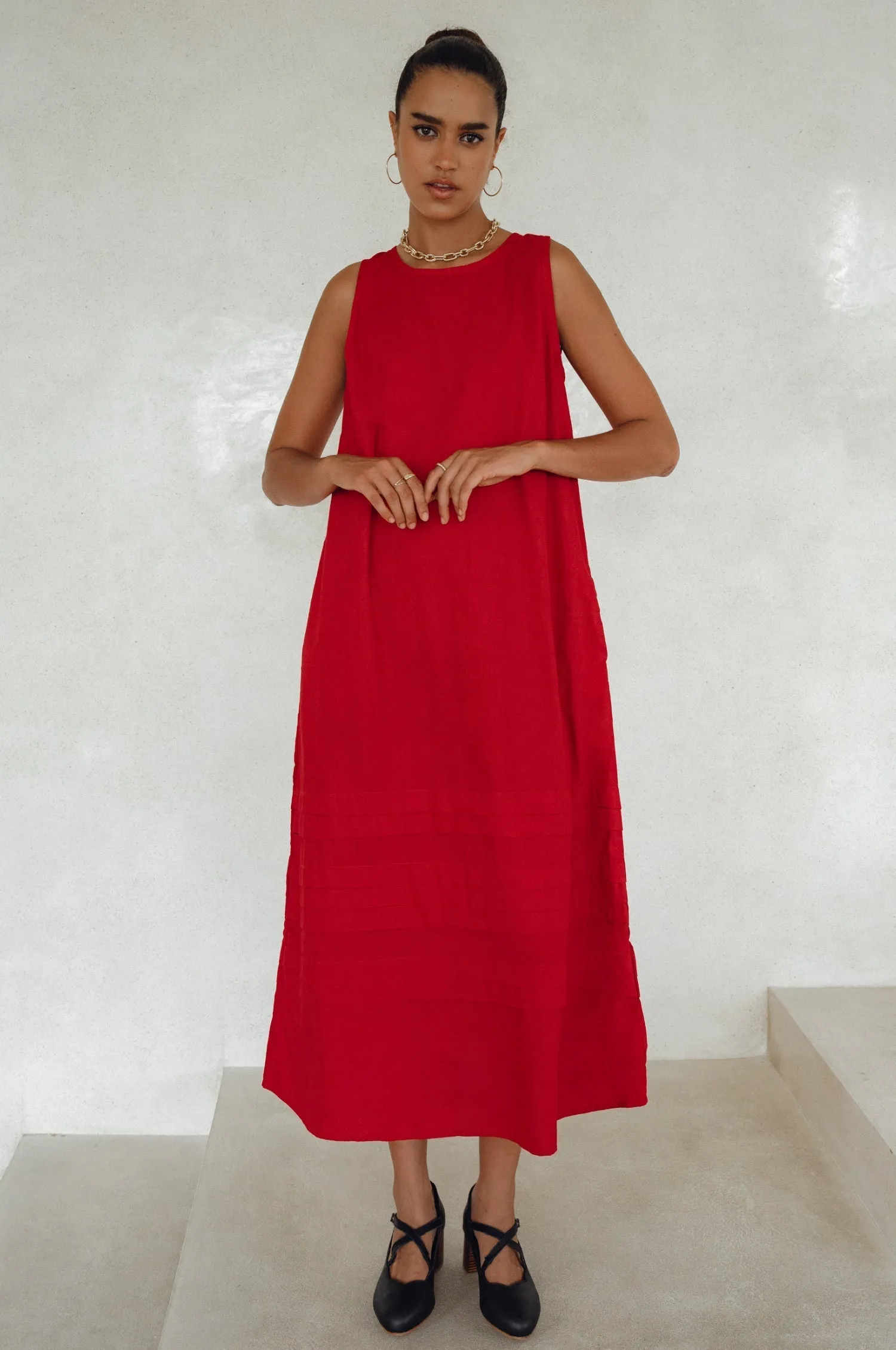 Beloved Cara Slip on Cotton Maxi Dress (Sale)