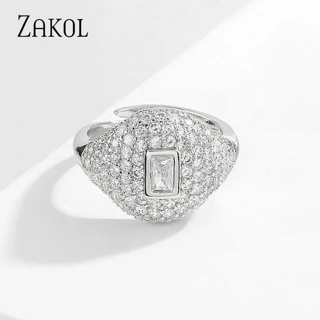 Chic Cubic Zirconia Ring