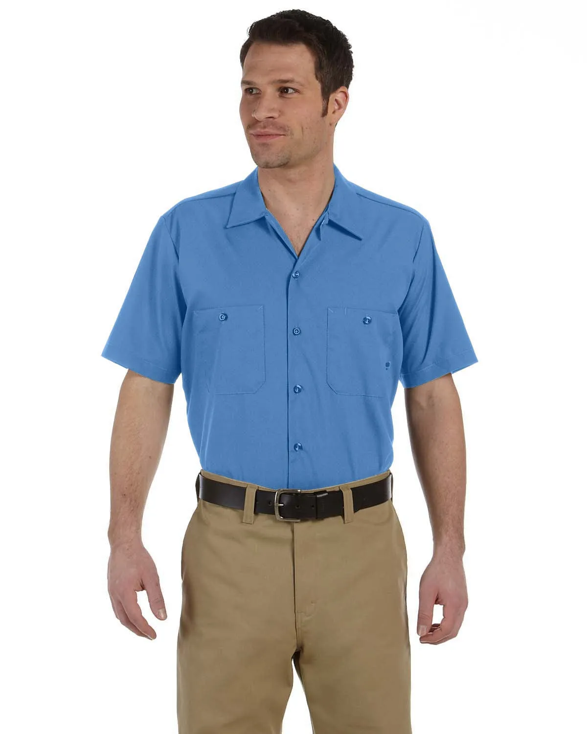 Dickies Industrial Short Sleeve Work Shirt | Light Blue