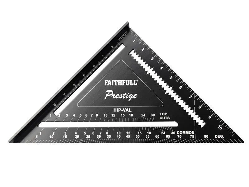 Faithfull Prestige Quick Square Black Aluminium 300Mm (12In)