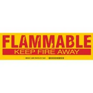 FLAMMABLE KEEP FIRE AWAY Label| Buy online