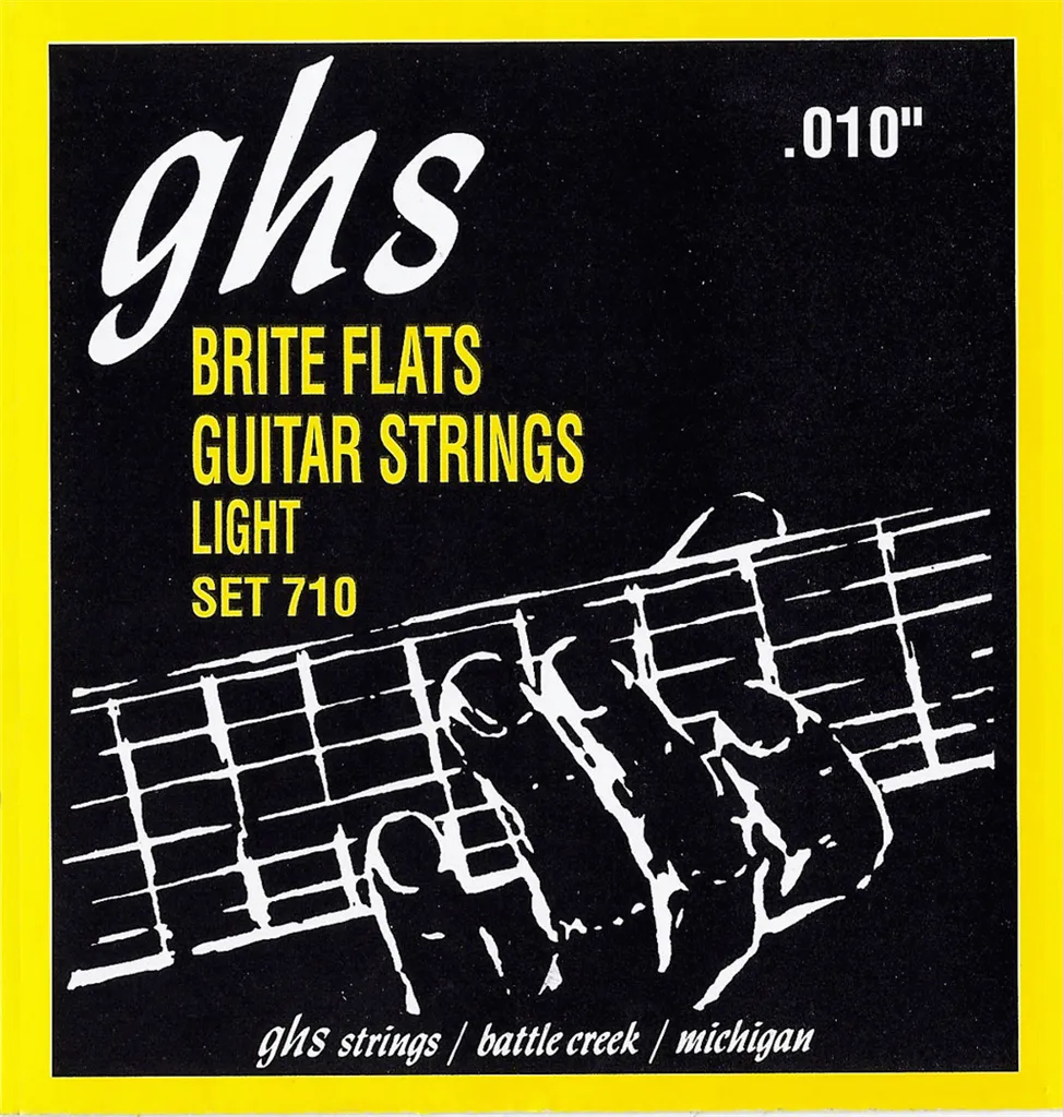 GHS Brite Flats Light Electric Guitar Strings 10-46
