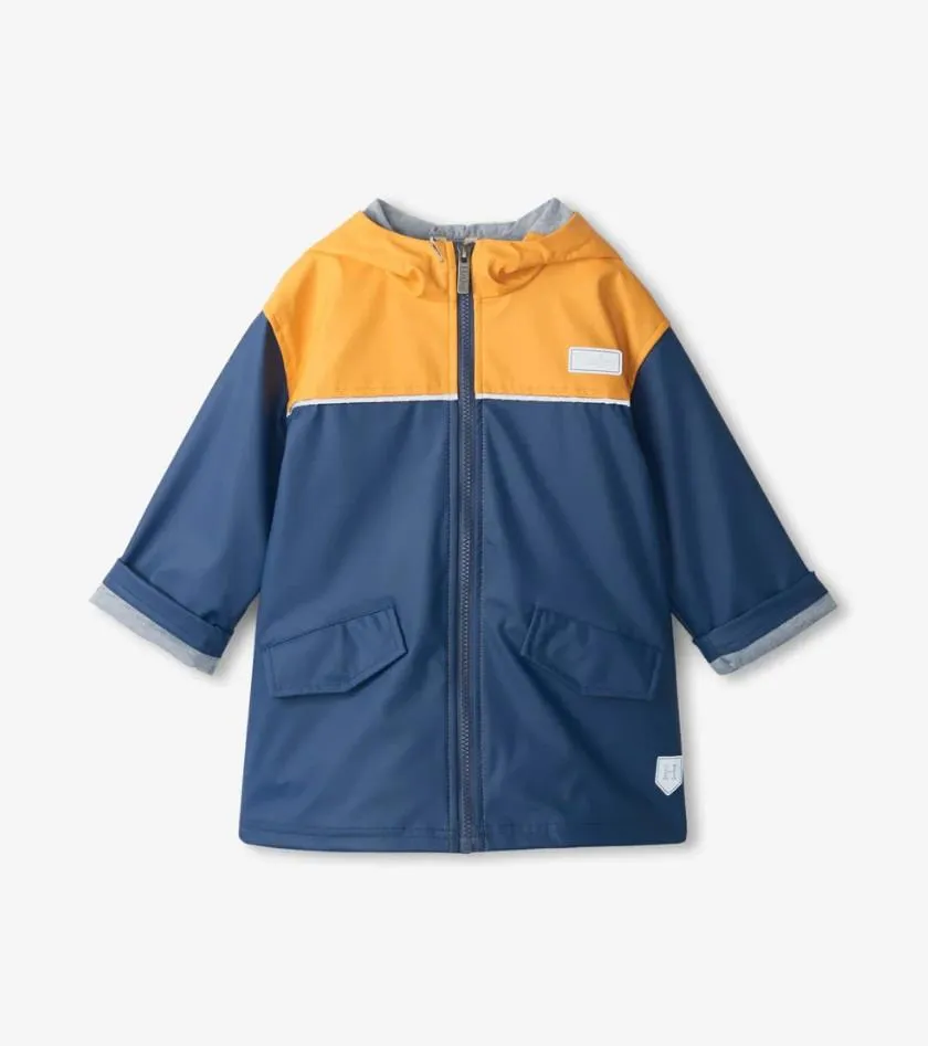 Hatley Yellow & Navy Rain Jacket