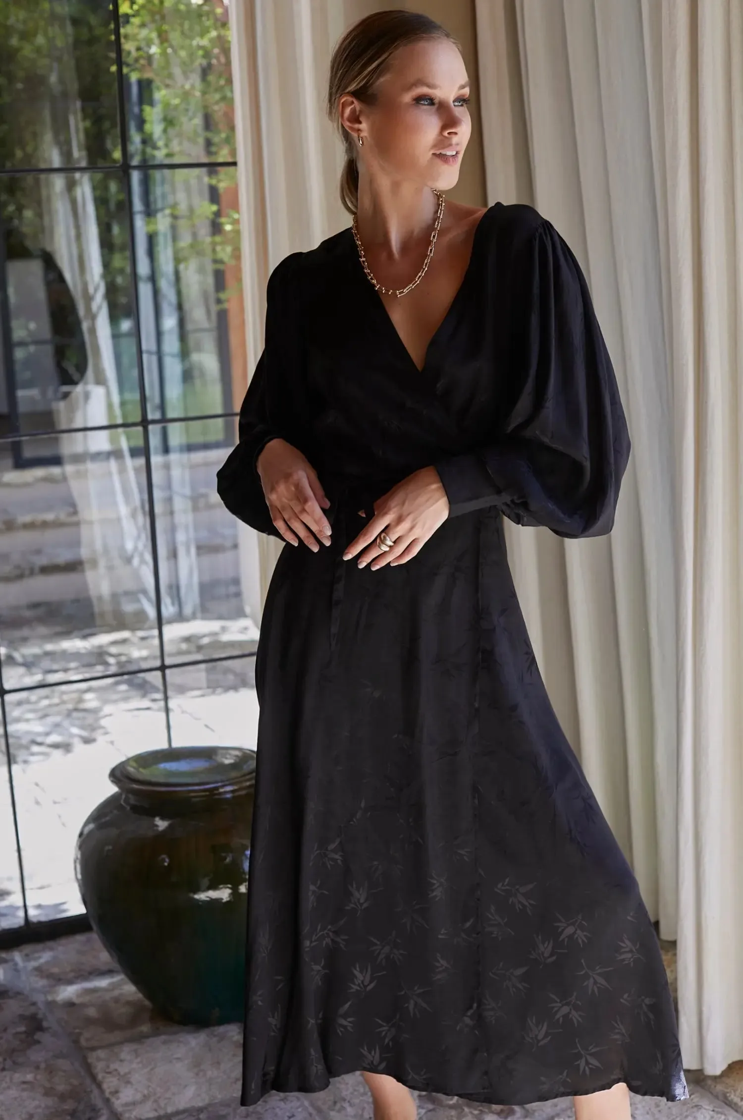 Isabella Long Sleeve Wrap Dress by Bali ELF