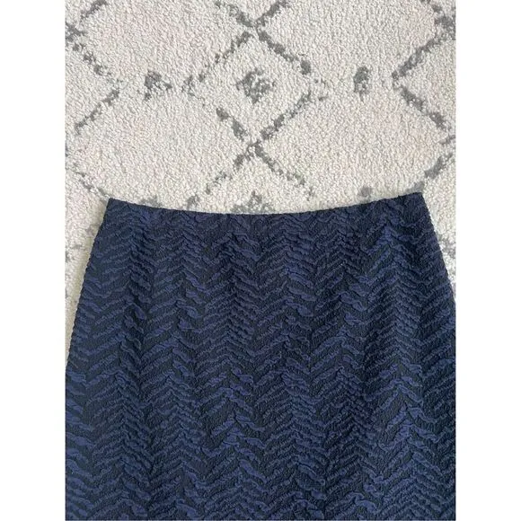 J. McLaughlin Mini Skirt Womens Small Blue Polyester Blend