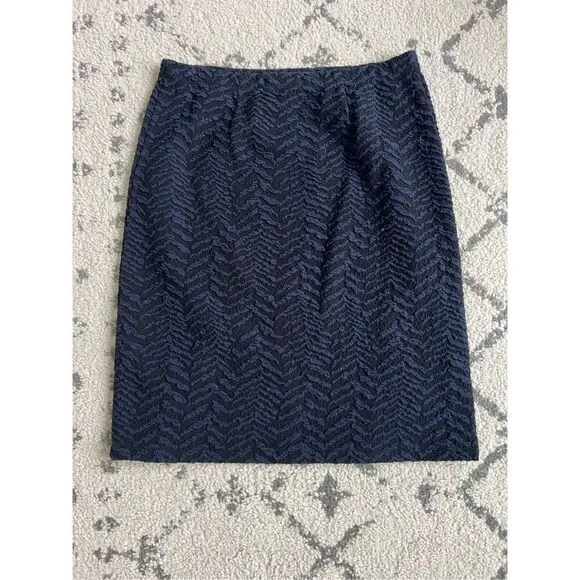 J. McLaughlin Mini Skirt Womens Small Blue Polyester Blend
