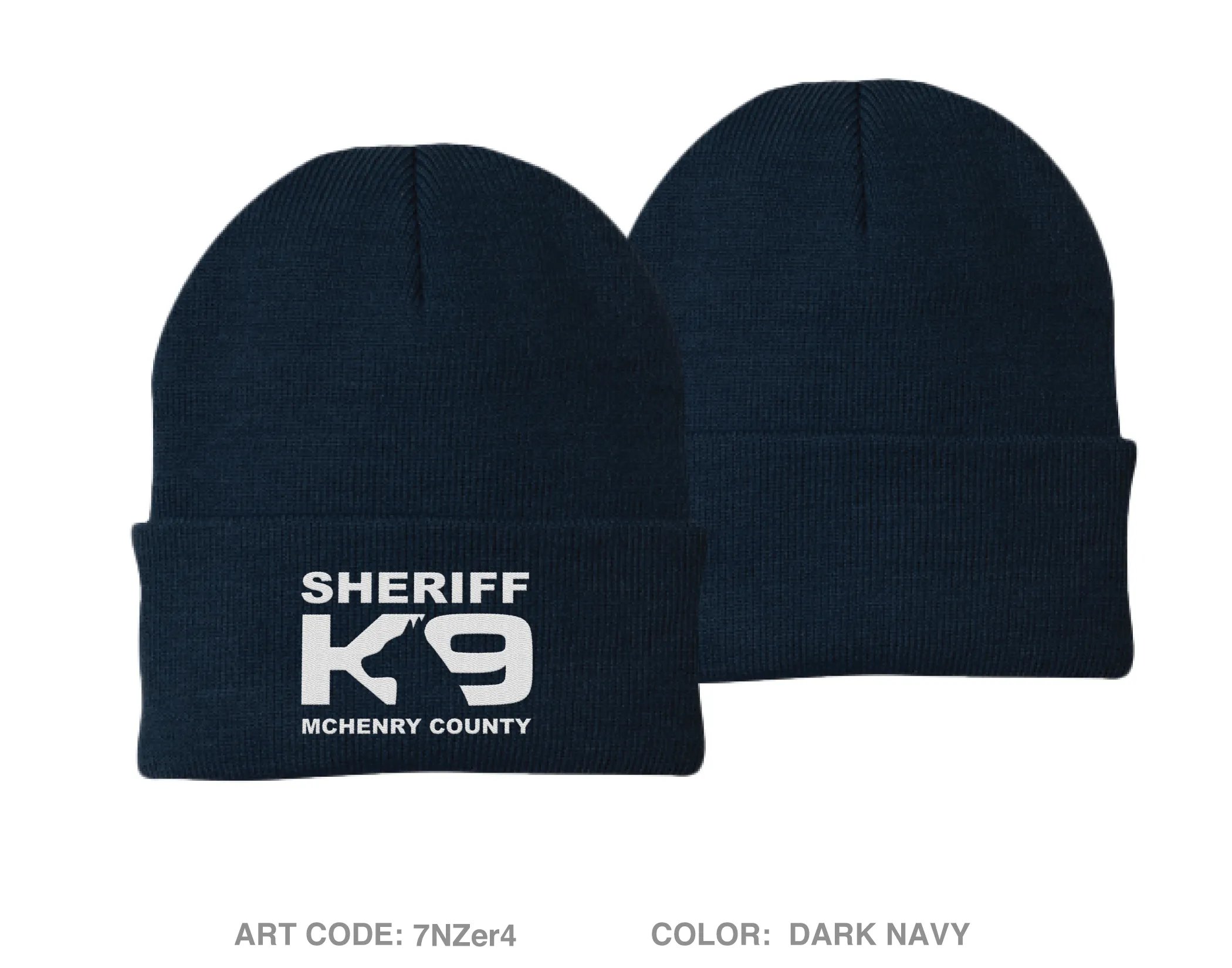 MCSO K-9 Unit Fundraising Collection Embroidered Knit Beanie - pJGqJ7