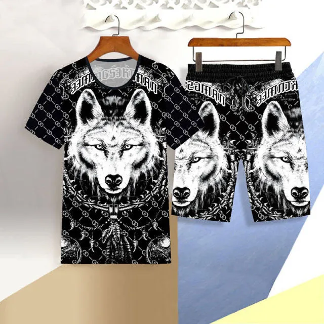 Mens short sleeved casual suit