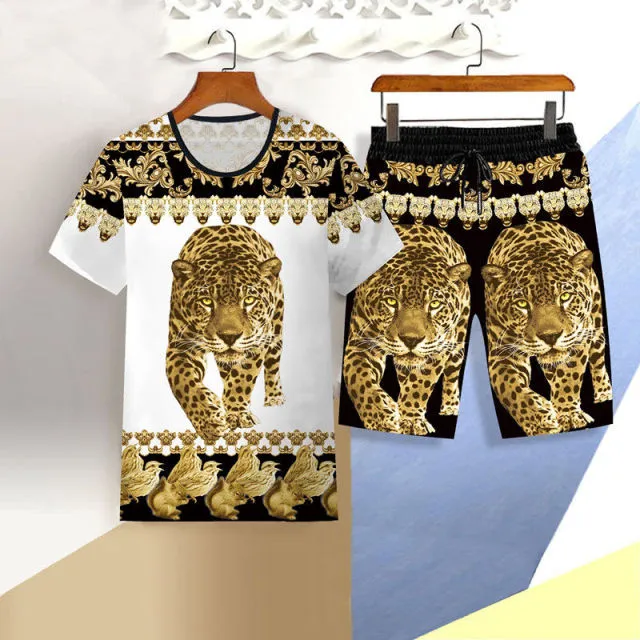 Mens short sleeved casual suit