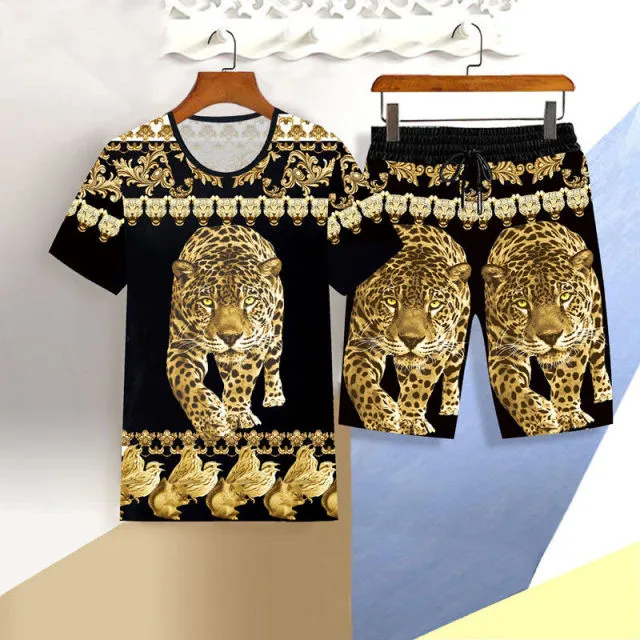 Mens short sleeved casual suit