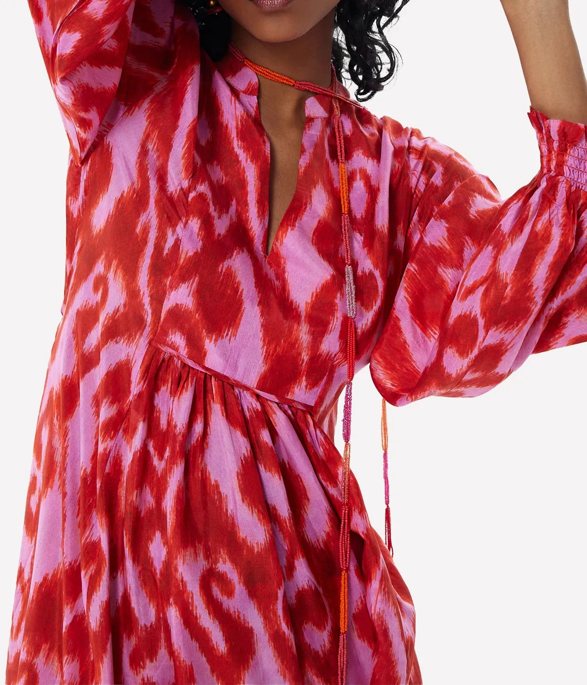 Moreno Vesta Maxi Dress in Fuchsia