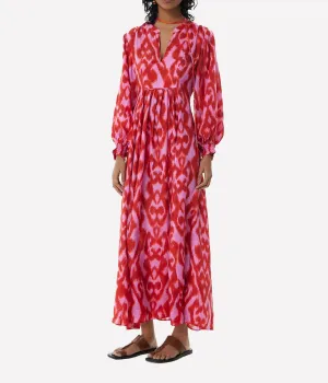 Moreno Vesta Maxi Dress in Fuchsia