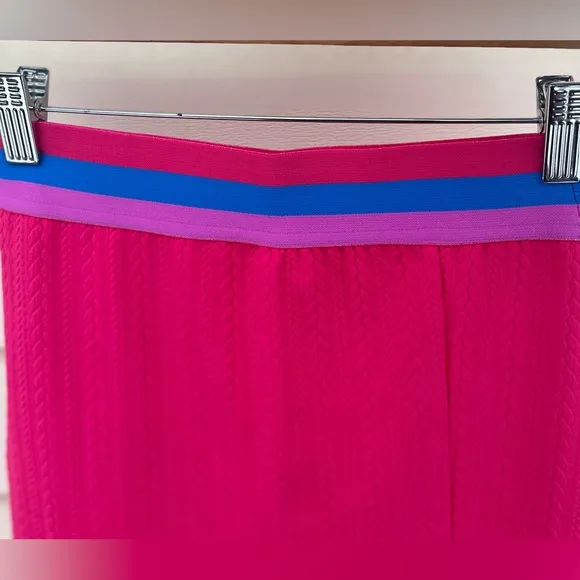 Revolve BeachRiot hot pink mini skort, NWOT, 3-color elastic waist, XS