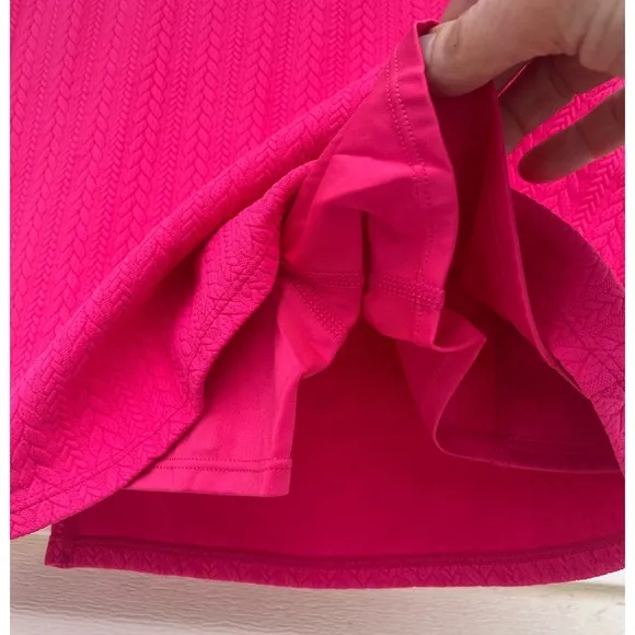 Revolve BeachRiot hot pink mini skort, NWOT, 3-color elastic waist, XS