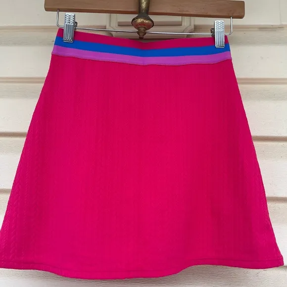 Revolve BeachRiot hot pink mini skort, NWOT, 3-color elastic waist, XS