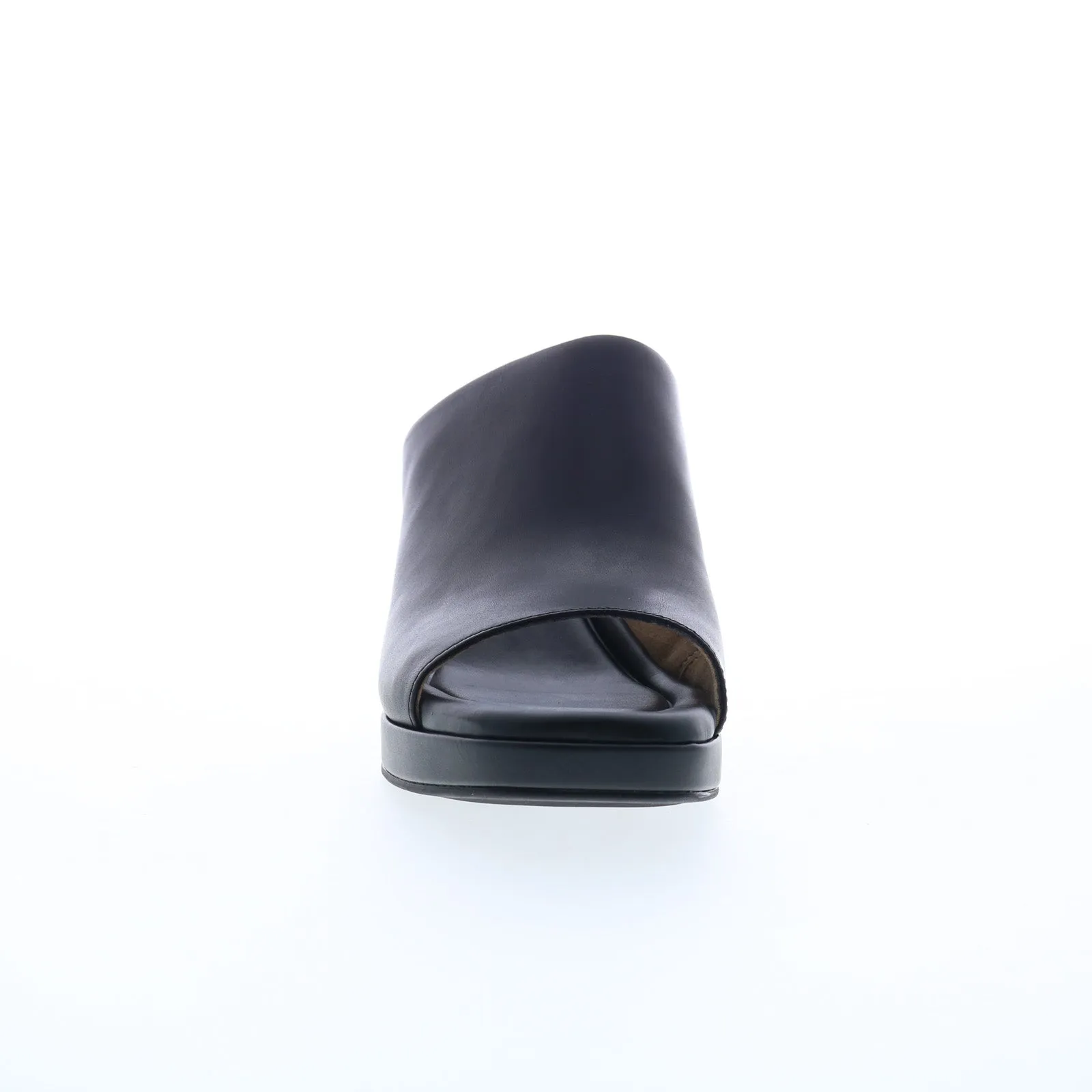Rockport Aurielia Slide CJ4515 Womens Black Leather Heeled Sandals Shoes