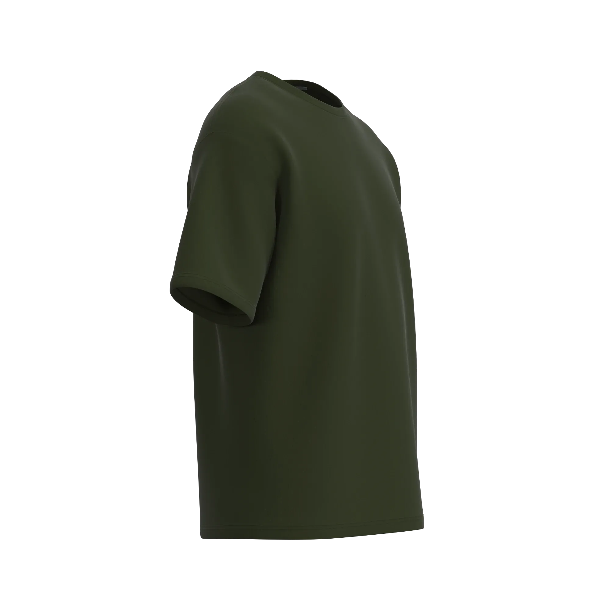 Soft Cotton Oversized T-Shirt, Khaki
