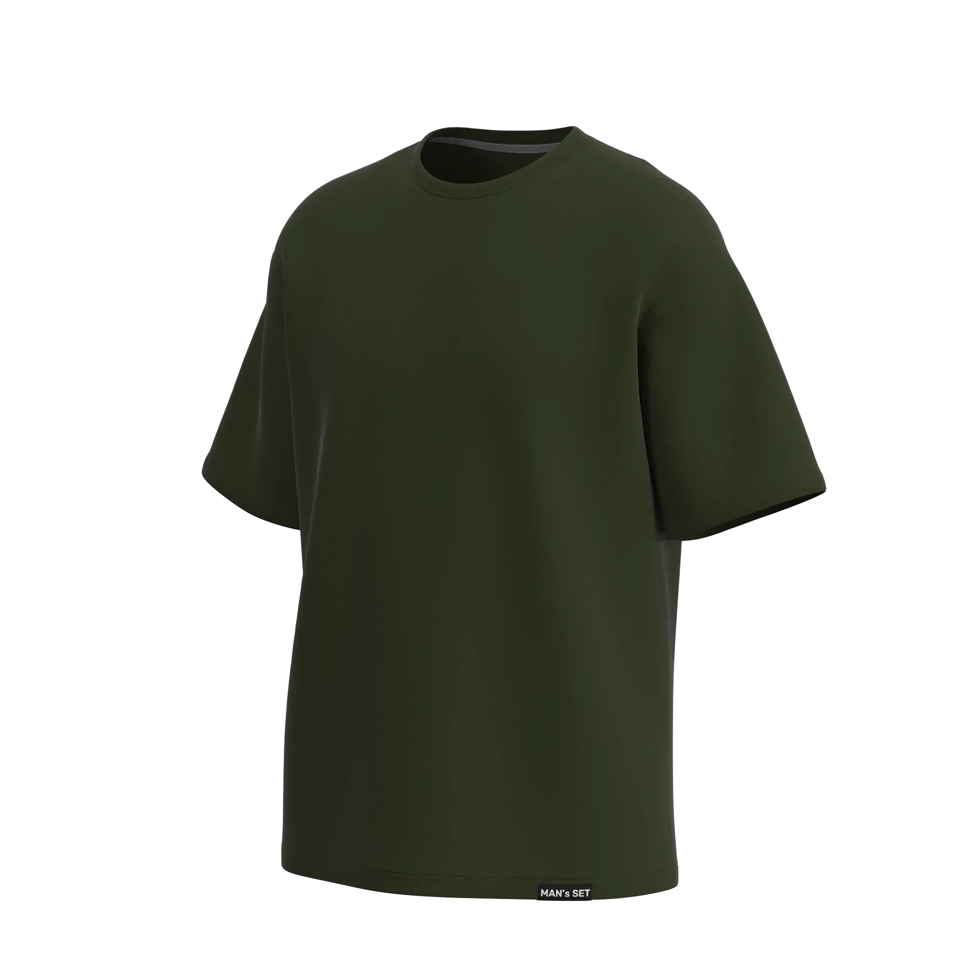 Soft Cotton Oversized T-Shirt, Khaki