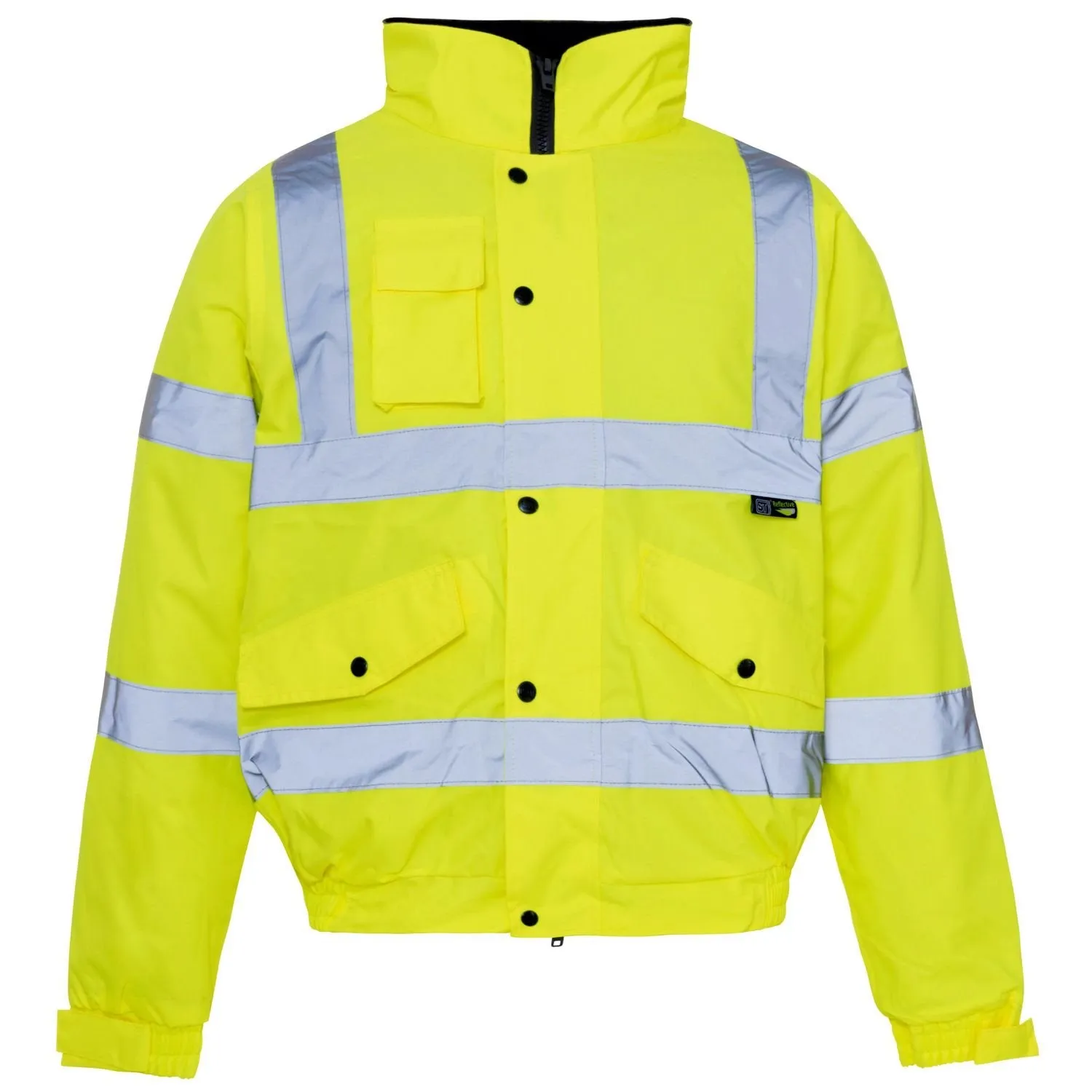 Supertouch Hi Vis Yellow Standard Storm Bomber Jacket (Medium)