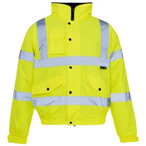 Supertouch Hi Vis Yellow Standard Storm Bomber Jacket (Medium)