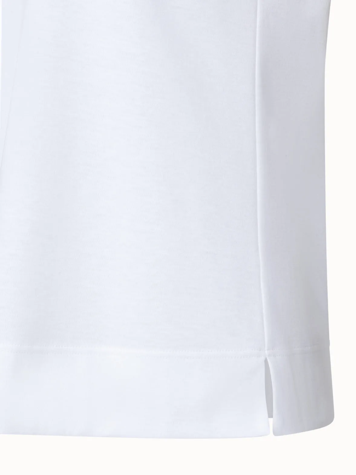 T-Shirt with Loop Intarsia Sleeves