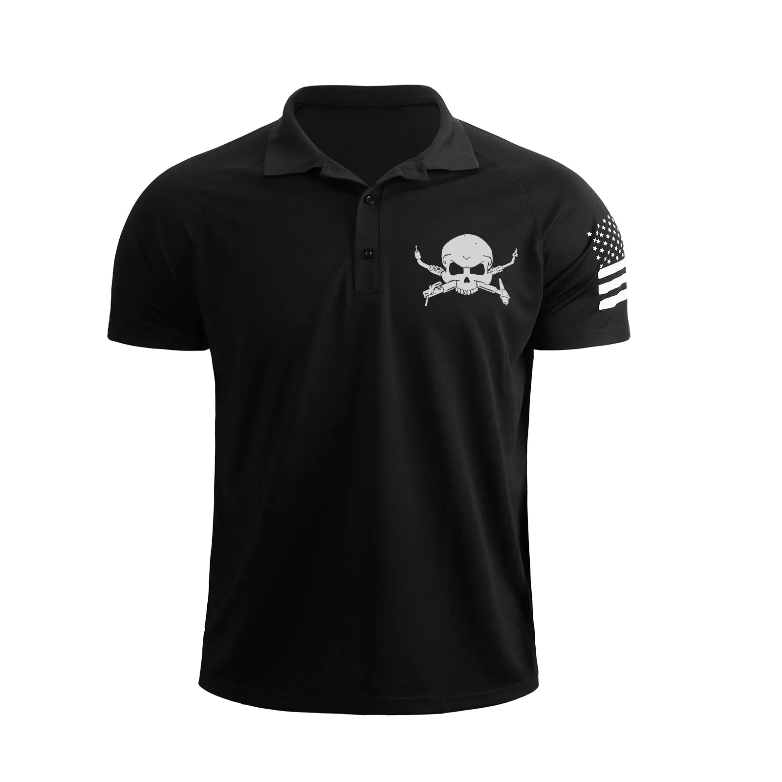WELDER RAGLAN GRAPHIC POLO SHIRT