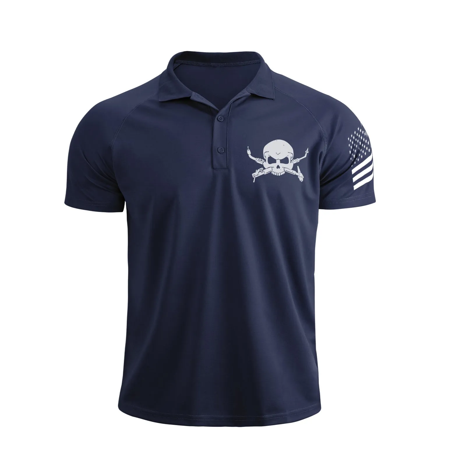 WELDER RAGLAN GRAPHIC POLO SHIRT
